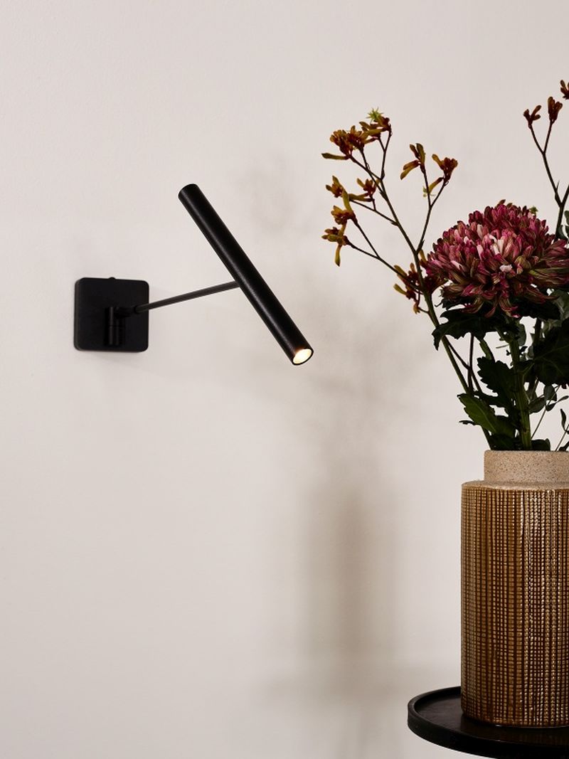 Lucide WYGO - Nástenné svietidlo - LED Dim. - 1x5W 2700K - Čierna